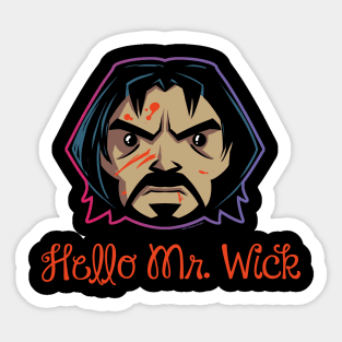 Hello Mr. Wick Sticker